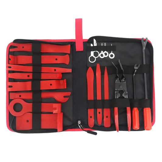 Car Trim Removal Tools, 19 PCS Trim Wedges Trim Removal Tool, Universal Car Trim Removal Repair Tools, for Car Door Panel Removal and Audio Panels