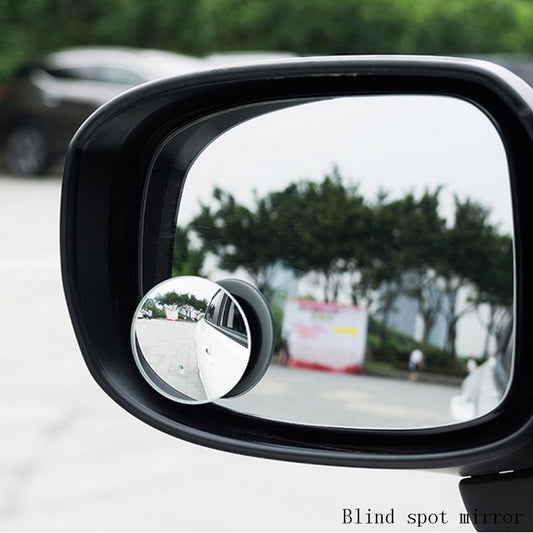 Ampper Blind Spot Mirror, 2" Round HD Glass Frameless Convex Rear View Mirror, Pack of 2