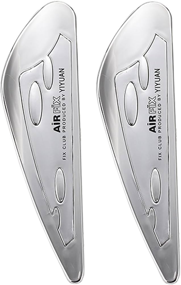 2 Pcs Silver Car Windscreen Wiper Stand Windshield Wiper Wing Blade Spoiler Pressure Tablets