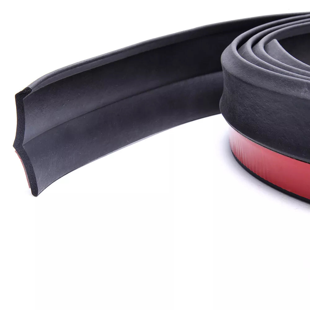 Universal Black Rubber Car Body Protector Front Lip Splitter Trim Bumper US