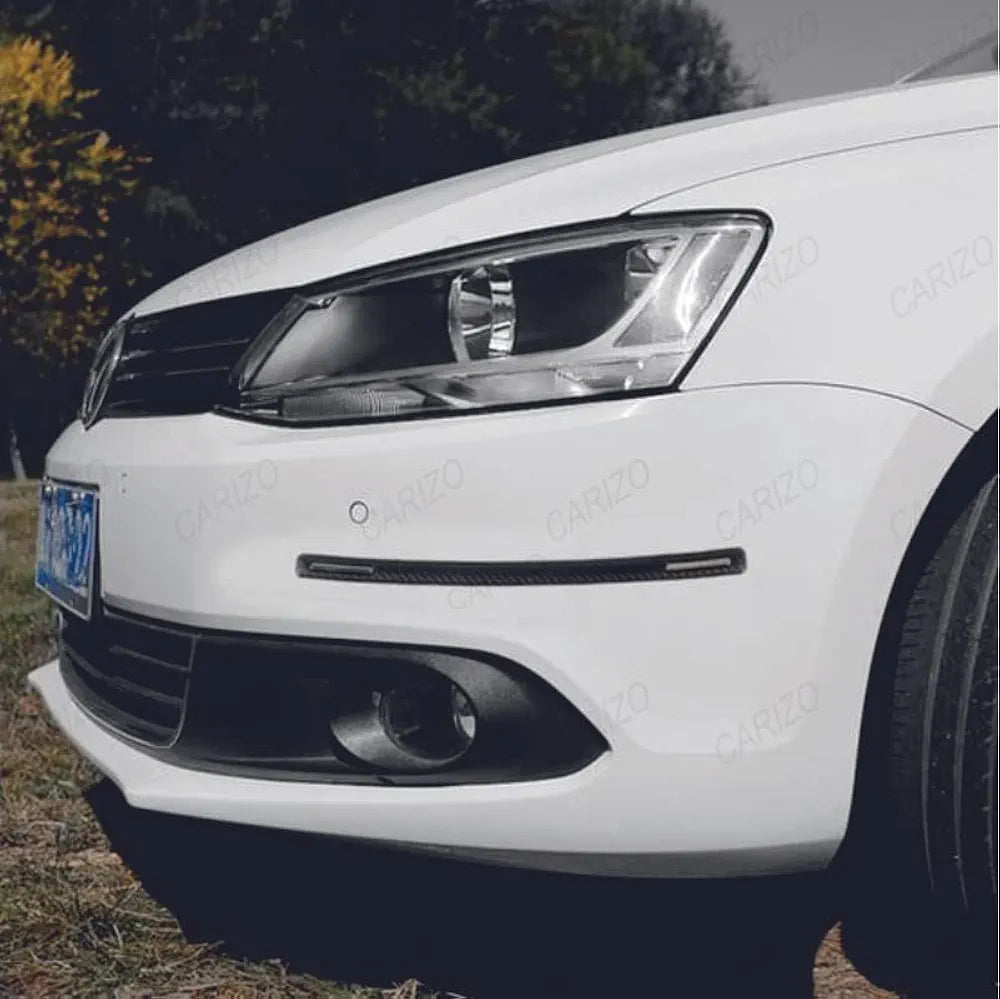 Universal Black & Chrome Anti-Collision Patch Bumper and Door Guard Strip Anti-Scratch Bumper Protector Trim Compatible with All Cars & SUVs (Pack of 4)