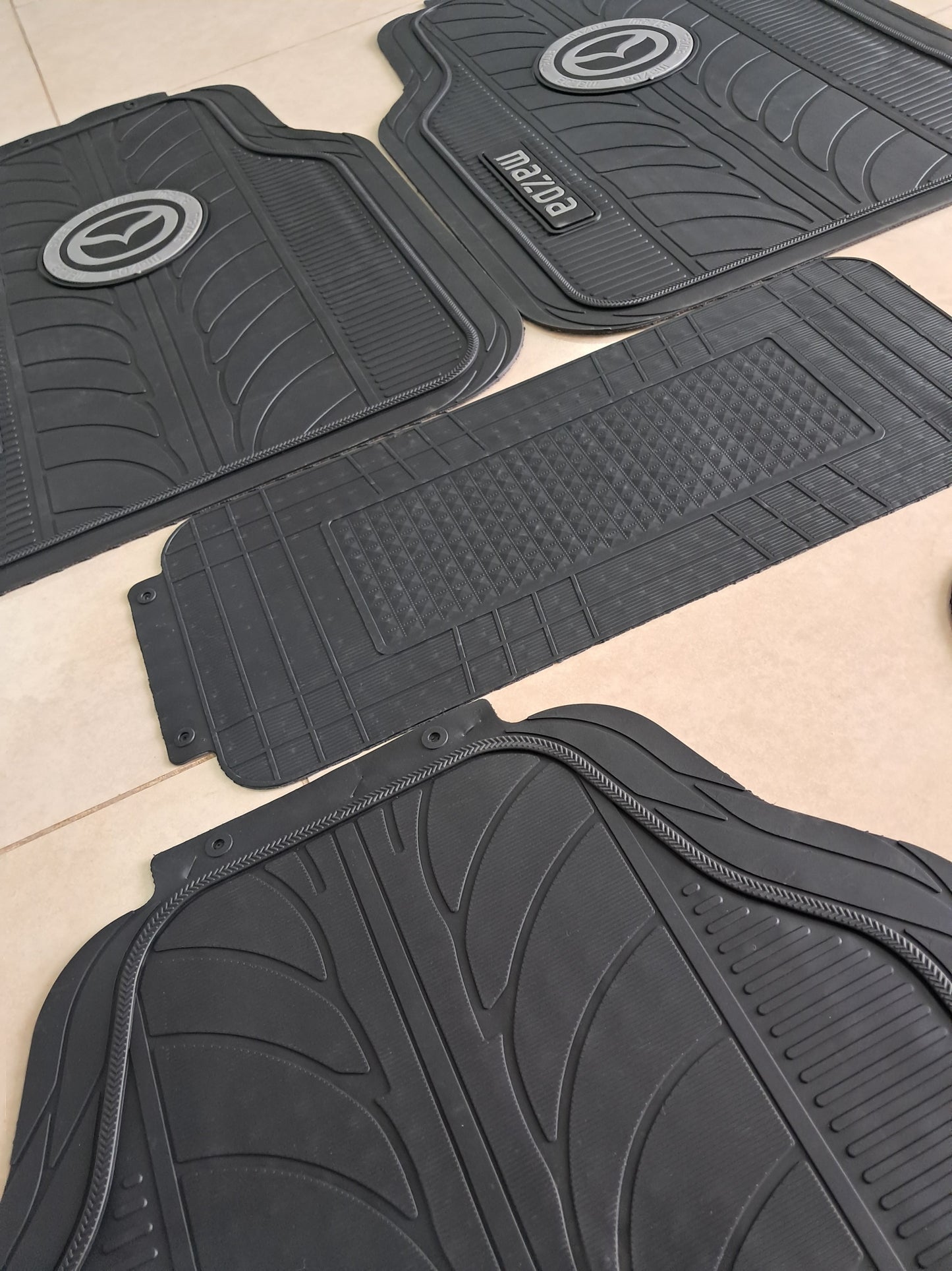 Mazda Premium Line Rubber Mats – Waterproof Anti-Slip 5 Piece Set