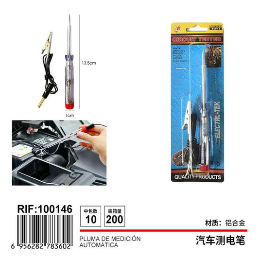 Electrical Wire Circuit Tester,Professional 6-24V Electrical Tester for Car Fuses with Indicator Light