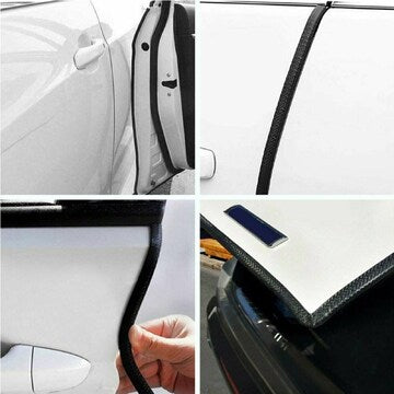 Car Door Protection 5 m Rubber Edge Protection for Most Models Black