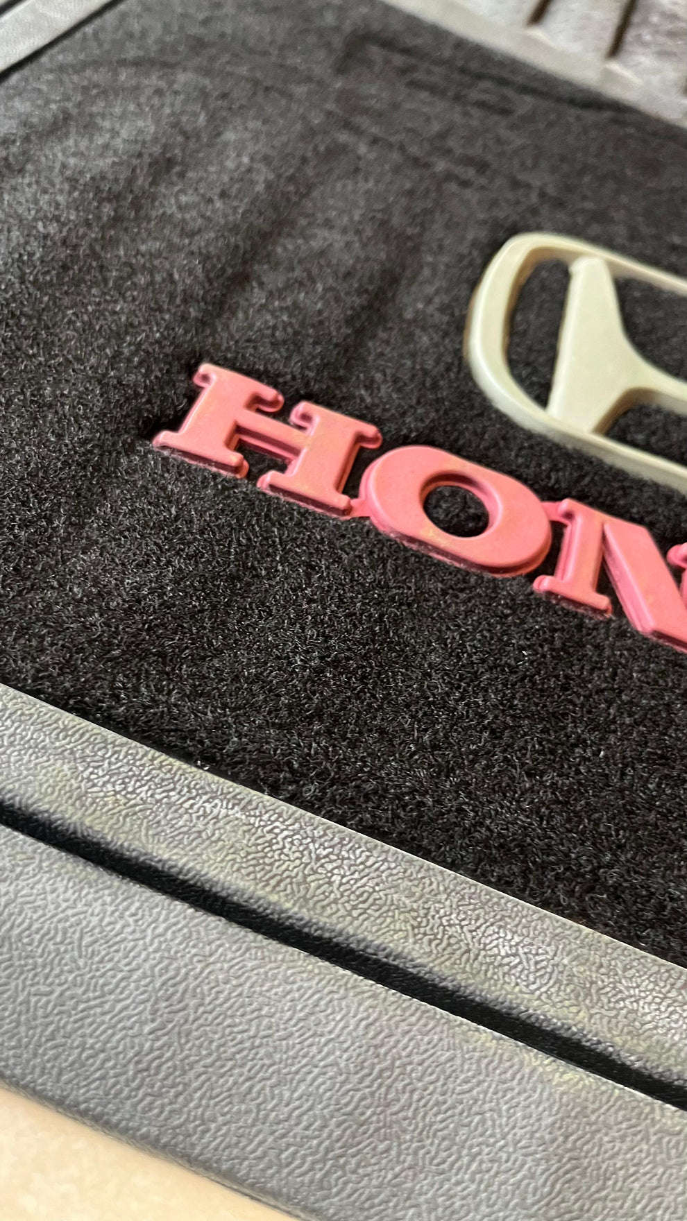 Honda Black Luxury Carpet & Rubber Floor Mats – Premium 5PCS Universal Set