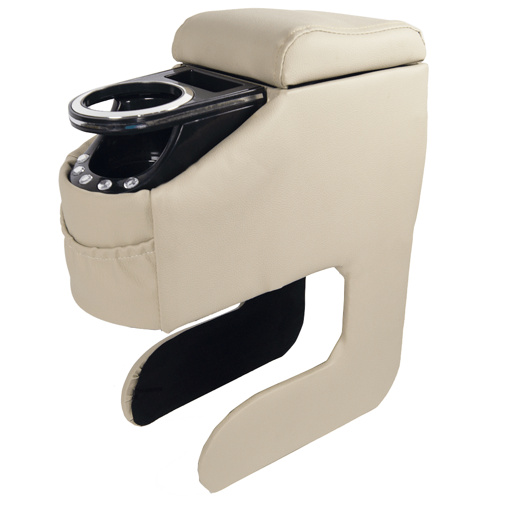 34×34×14 cm armrest with storage compartment and a cup holder, universal car center console storage box multifunctional plastic bracket armrest box for cars, vans, SUVs
