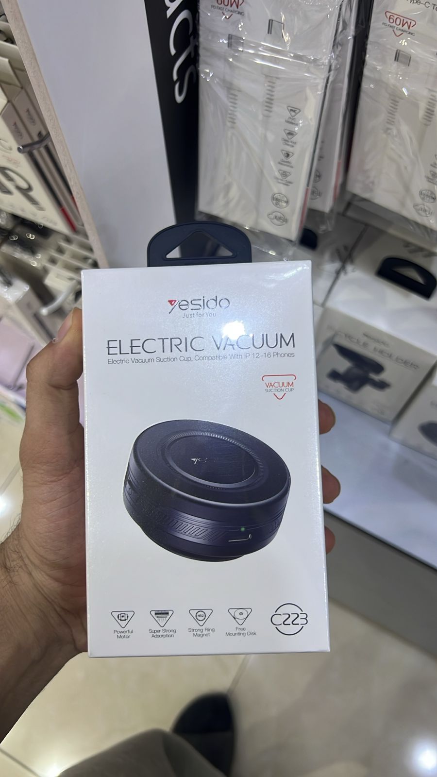 Yesido C223 Electric Magnetic Suction Mount