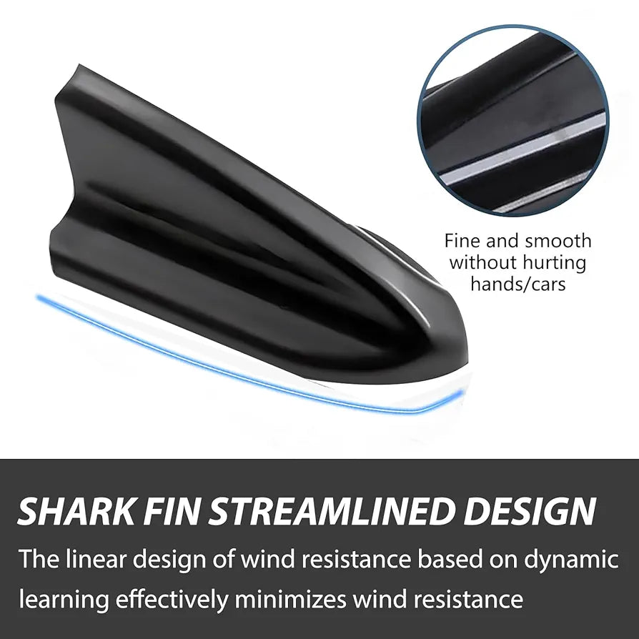 10 PCS Car Diffuser Shark Fin Antenna, Roof Wing Air Vortex Generator, Waterproof and Sun-Proof Self-Adhesive Tail Wing Aerodynamic Spoiler Antenna, Universal for Cars