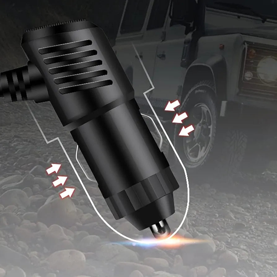 Mini Phone Charger Car Cigarette Lighter Adapter Socket Splitter 12V/24V Dual USB Ports for Navigator, Dashcam, Radar Detector and More