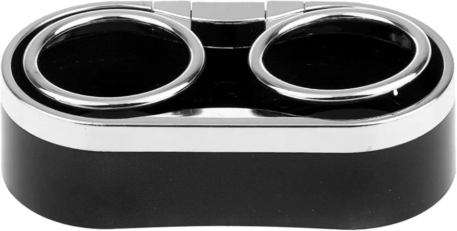 Car Dashboard Self Adhesive Dual Cup Bottle Can Holder Durable Plastic