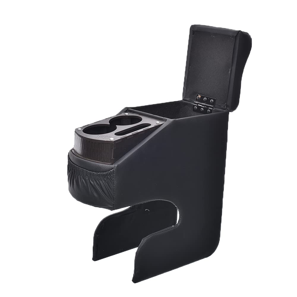 34×34×14 cm armrest with storage compartment and a cup holder, universal car center console storage box multifunctional plastic bracket armrest box for cars, vans, SUVs