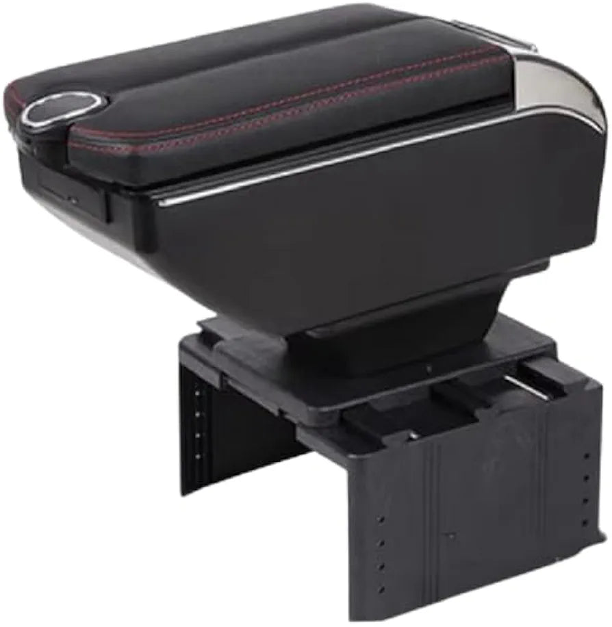 Luxury Leather Car Hand Rest Storage Hand Rest Car USB Ports Suitable for All Cars