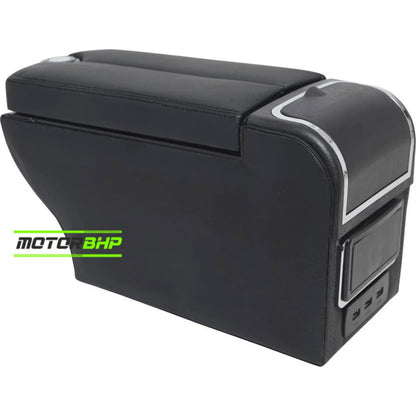 Luxury Leather Car Hand Rest Storage Hand Rest Car USB Ports Suitable for All Cars
