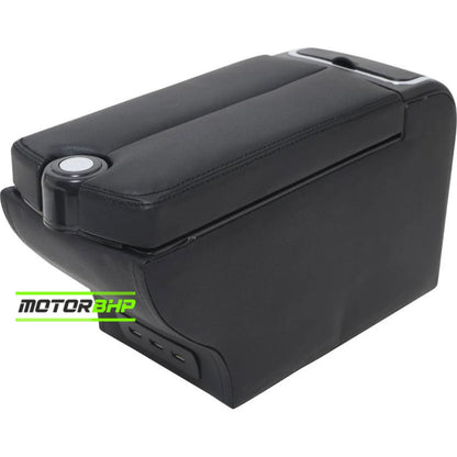 Luxury Leather Car Hand Rest Storage Hand Rest Car USB Ports Suitable for All Cars