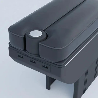 Luxury Leather Car Hand Rest Storage Hand Rest Car USB Ports Suitable for All Cars