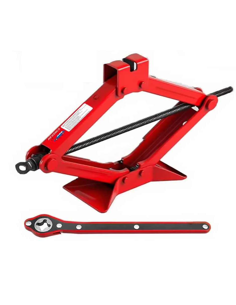 Car Jack Kit, Scissor Jack for Car 2 Ton Tire Jack Repair Kit,Spare Tire Changing Kit,Iron Scissor Jack Tire Lifting Tool for Emergency Repairs, Ideal for Outdoor Use and Roadside