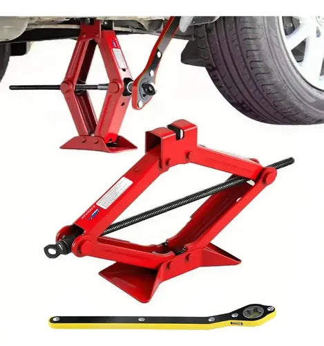 Car Jack Kit, Scissor Jack for Car 2 Ton Tire Jack Repair Kit,Spare Tire Changing Kit,Iron Scissor Jack Tire Lifting Tool for Emergency Repairs, Ideal for Outdoor Use and Roadside