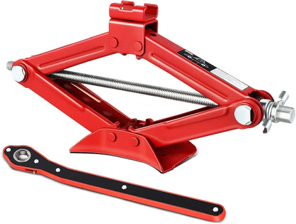 Car Jack Kit, Scissor Jack for Car 2 Ton Tire Jack Repair Kit,Spare Tire Changing Kit,Iron Scissor Jack Tire Lifting Tool for Emergency Repairs, Ideal for Outdoor Use and Roadside
