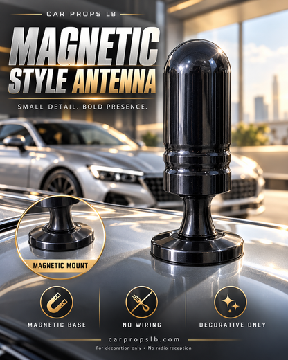Magnetic Decorative Car Antenna – Black