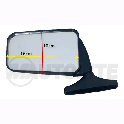 Classic Rectangular Car Side Mirror – Black