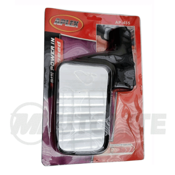 Classic Rectangular Car Side Mirror – Black