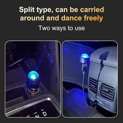 Car Magic Ball Starrying Light KTV Ambient Light Indoor Home DJ Projection Light Car Outdoor LED Atmosphere Light
