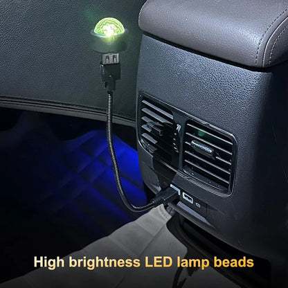 Car Magic Ball Starrying Light KTV Ambient Light Indoor Home DJ Projection Light Car Outdoor LED Atmosphere Light