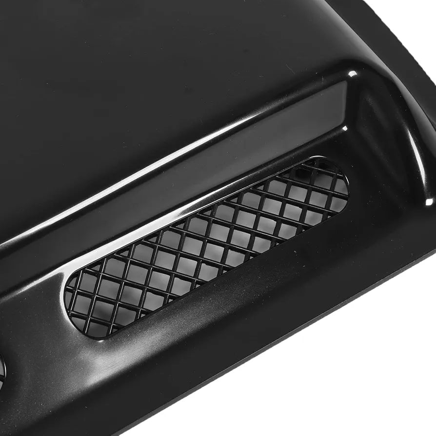 PS-5034 Car Hood Vent Air Cover 40×33 CM ,Hood Scoop Vent Bonnet Cover Decorative Air Intake Covers with Self Adhesive Design for Cars (Glossy Black)