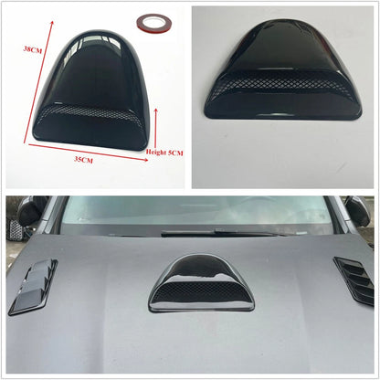 PS-5033 Glossy Black 38×35 CM Car Air Flow Intake Hood Scoop Vent Bonnet Decorative Cover