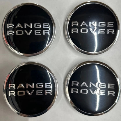 Set of 4 Range Rover Black Wheel Center Cap