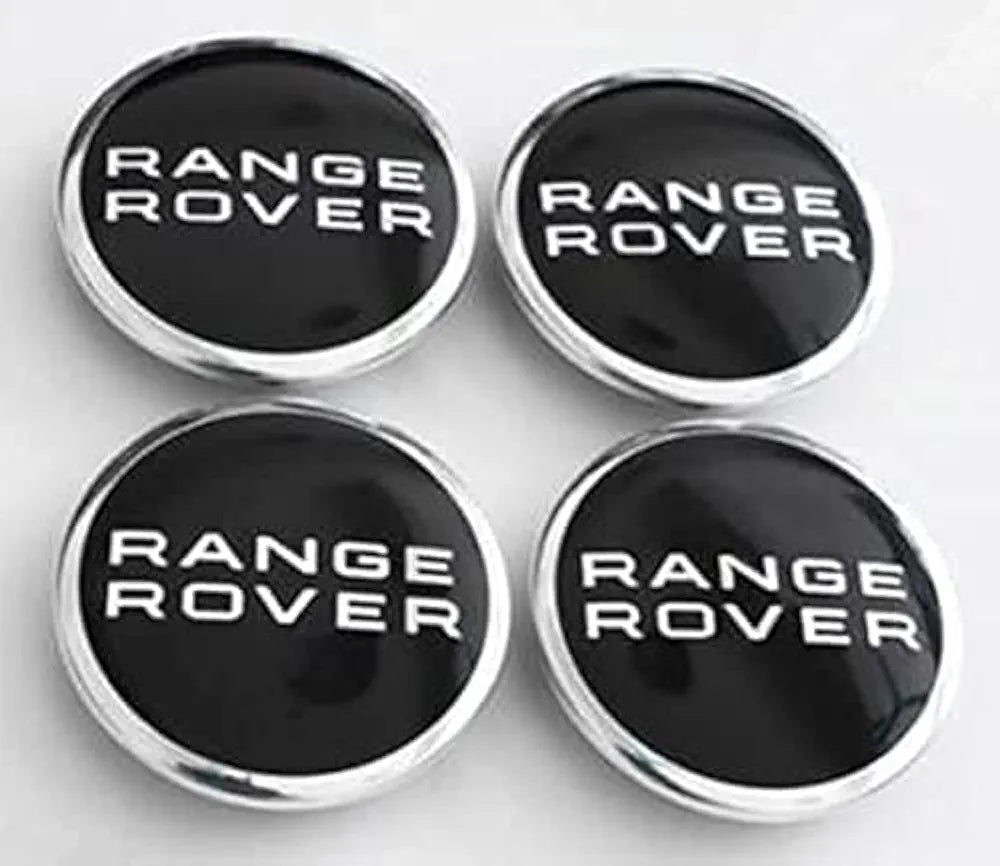 Set of 4 Range Rover Black Wheel Center Cap