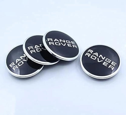 Set of 4 Range Rover Black Wheel Center Cap