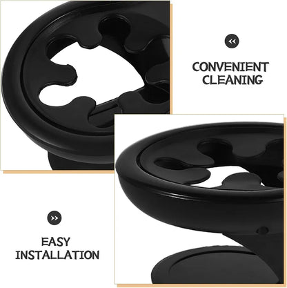 Car Cup Holder Insert 2pcs Black Plastic for Front Seats
Water Bottle and Soda Can Fit, Seat-gap Use, Daily Commute Support, Frees Console Space