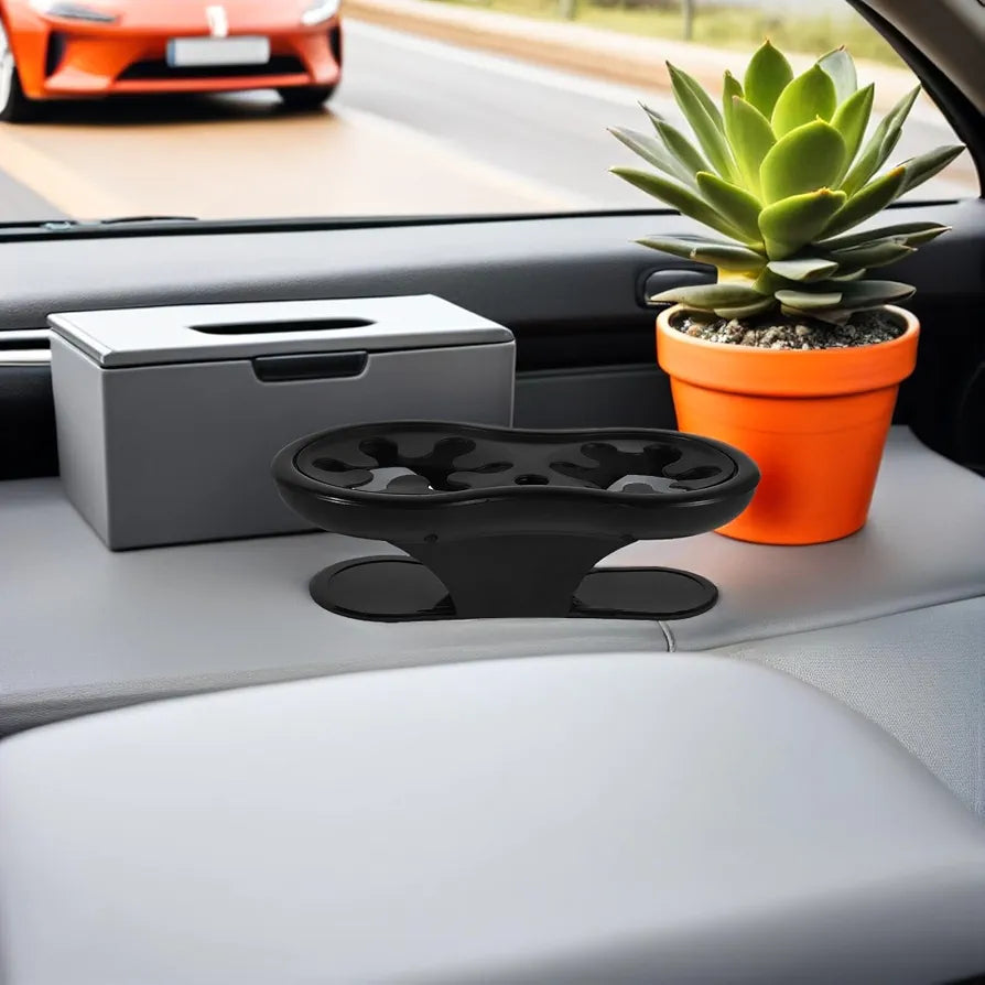Car Cup Holder Insert 2pcs Black Plastic for Front Seats
Water Bottle and Soda Can Fit, Seat-gap Use, Daily Commute Support, Frees Console Space