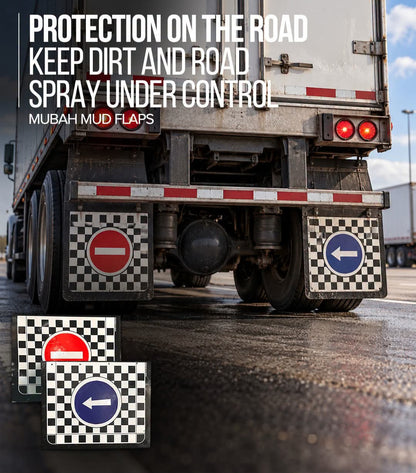 Heavy-Duty Mud Flaps for Trucks, Pick-Ups & Commercial Vehicles