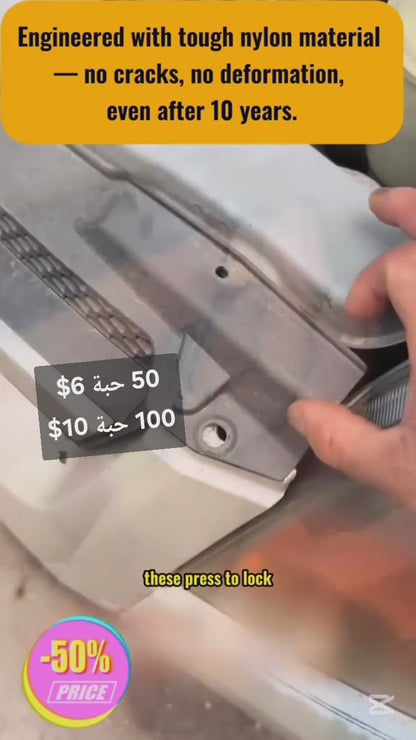 Nylon Cable Ties, Self-Locking Cable Tie Retainer, Push Mount Zip Ties,Bumper Holders For Cars, Zip Tie Lock Wire Holder For Maintenance Automotive Engine Bay Wire Harness Restraint Tie