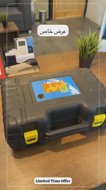 Portable Air Compressor Pump Tire Inflator with Digital Gauge, Heavy Duty Double Cylinder 12V Tire Pump 150 PSI with Tire Repair Kit