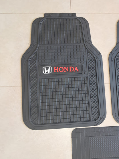 Honda SportLine Rubber Floor Mats – Anti-Slip All-Season 5 Piece Set
