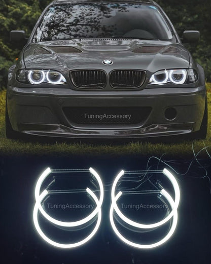 Angel Eyes LED Rings Kit – White Halo Headlight Upgrade, Bright DRL Style