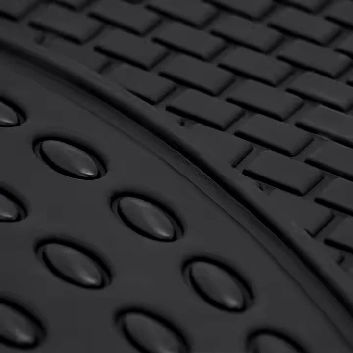 4pcs Set Black For All Cars All Weather Rubber Mats