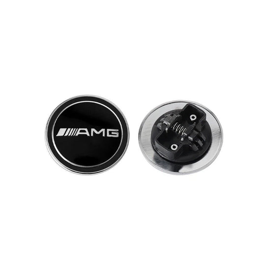Front Hood Emblem BLACK AMG For Mercedes