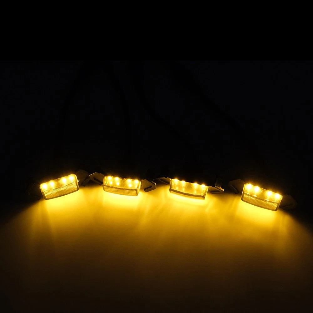4pcs Raptor Style Amber Grille Light LED DRL For Toyota Tacoma