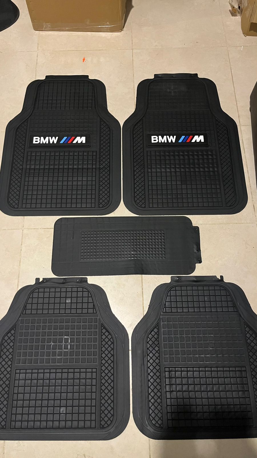 M Power BMW SportLine Rubber Floor Mats – Anti-Slip All-Season 5 Piece Set