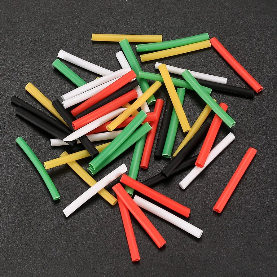 Pack of 140 Heat Shrink Tubing Set, Heat Shrink Tube Tubing Kit, 2:1 Cable Shrink Tube Set, Waterproof Shrink Connector, Heat Shrink Tube Tubing Kit, 7 Sizes, 5 Colours