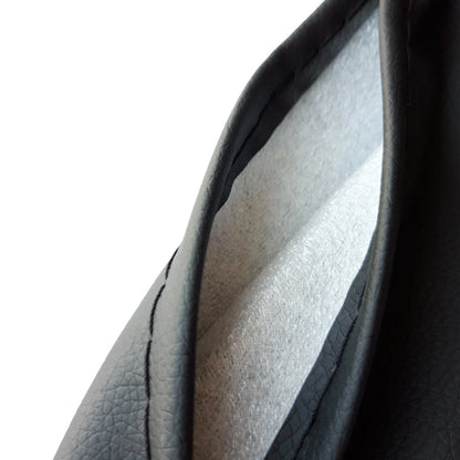 Car Faux Leather Steering Wheel Cover With Needle+Thread Handmake