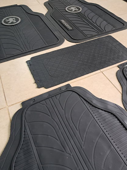 Peugeot Premium Line Rubber Mats – Waterproof Anti-Slip 5 Piece Set