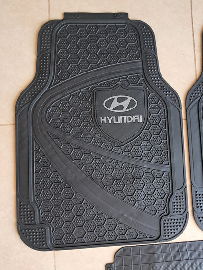 Hyundia Premium Shield Design All-Weather 5PCS Floor Mats Set – Universal Fit for All Vehicles