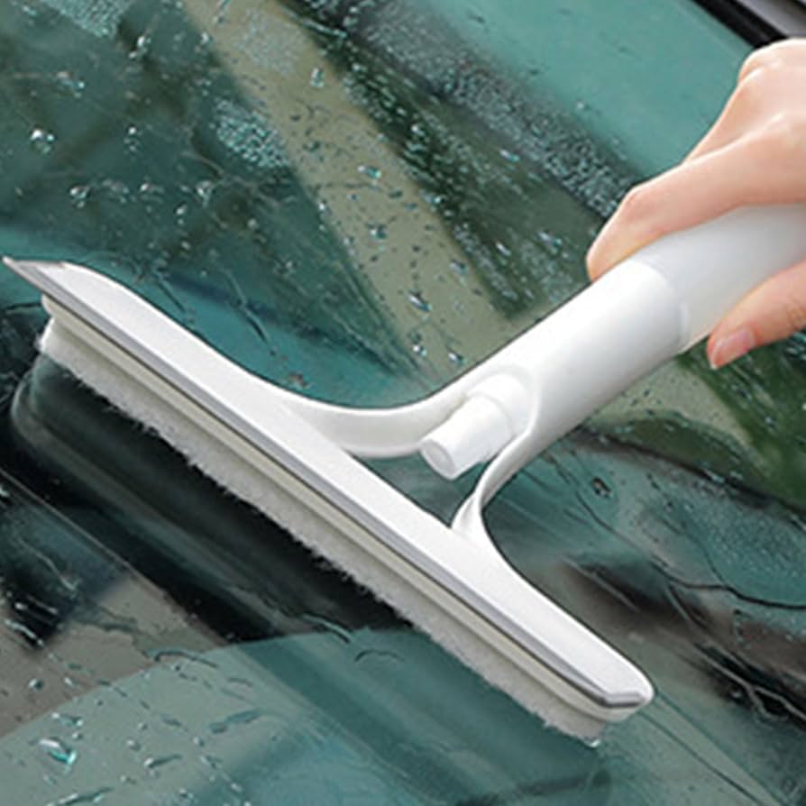 3 in 1 Water Spraying Window Wiper, Efficient Portable Cleaning Squeegee for Mirror, Tile, Shower, and Glass Material