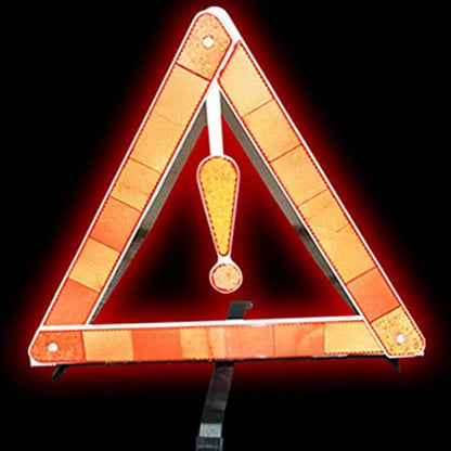 Triangle Reflector,Universal Foldable Emergency Car Truck Van Warning Triangle Signs Road Safety Reflective Exclamation Point Sign Triangle Warning Kit Tool