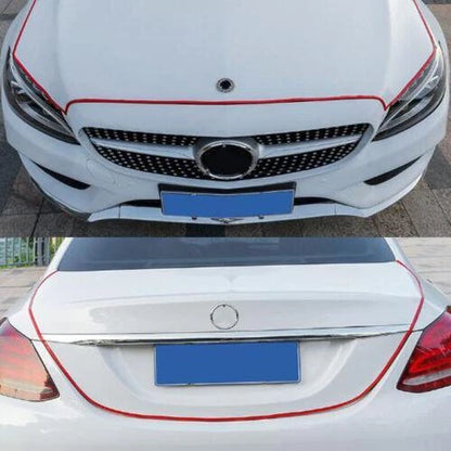 Car Red Door Protection 5 m Rubber Edge Protection for Most Models